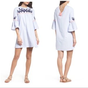 THML Dresses - THML embroidered mini dress with tassel tie THML Dresses - THML embroidered mini dress with tassel tie